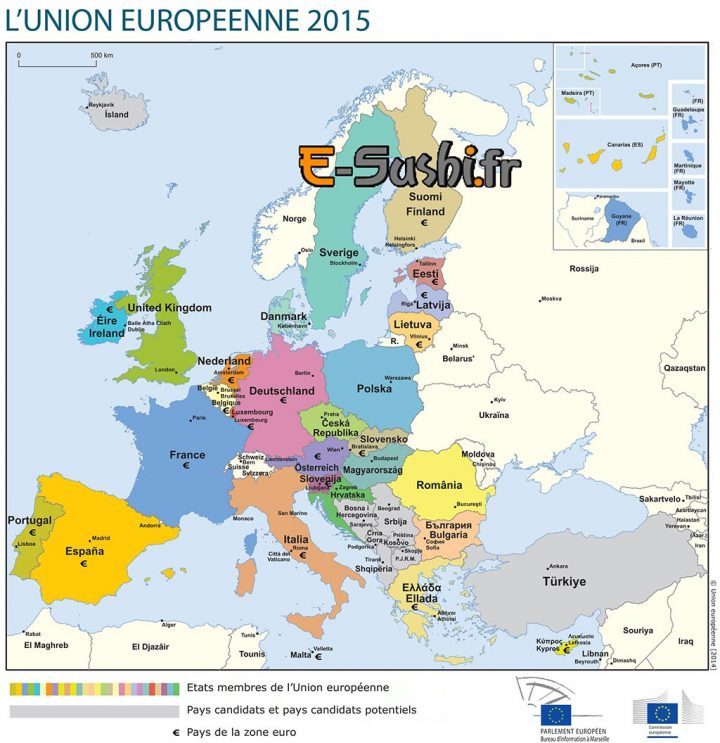 Carte De L Europe Générale Et Détaillée Arts Et Voyages pour Carte