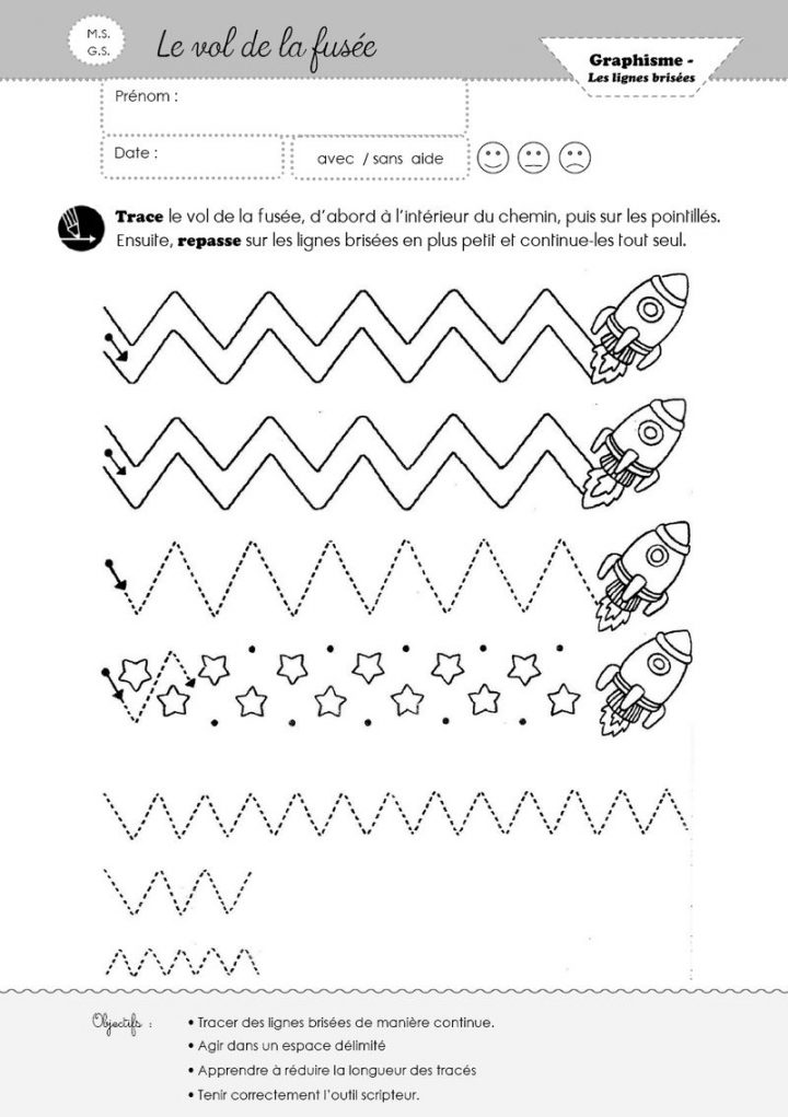 Graphisme Les Vagues Moyenne Section Arouisse