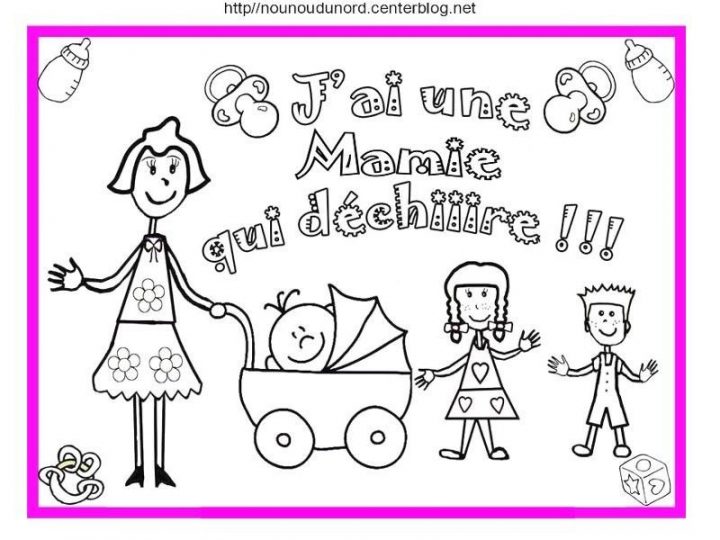 J Ai Une Mamie Qui Déchire Coloriage Et En Couleur pour Coloriage Quand