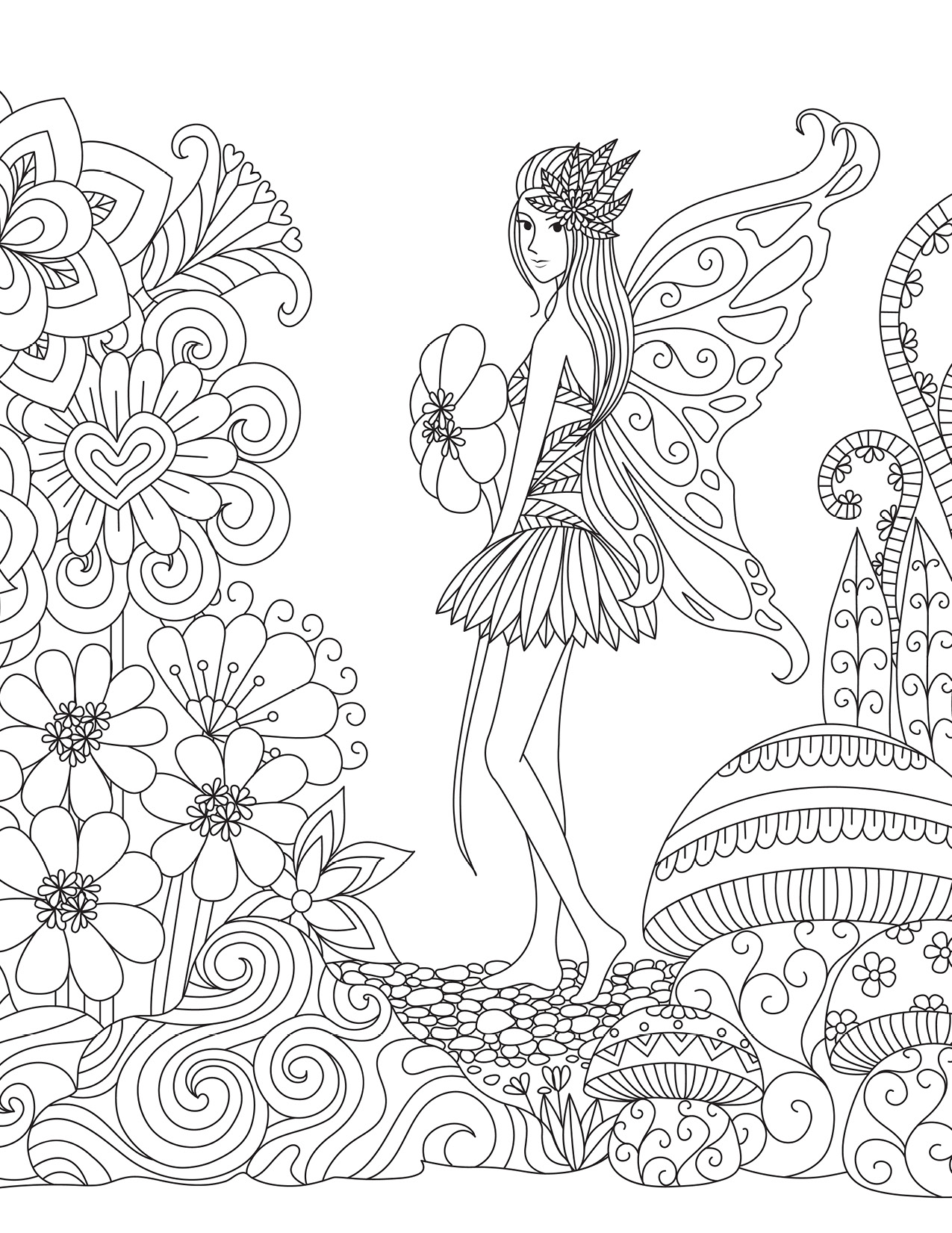 Pour imprimer un de ces coloriages de fée chez vous. Artherapie.ca