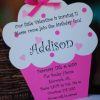 10 Cupcake Birthday Invitations By Palm Beach Polkadots | Etsy dedans Carte Invitation Cupcake