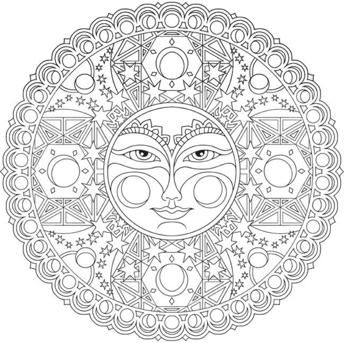1001+ Dessins De Mandala À Imprimer Et À Colorer dedans Dessiner Un Mandala