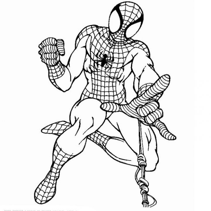 Coloriage De Heros Spiderman 06  Nerd Art, Coloring Book à Tete