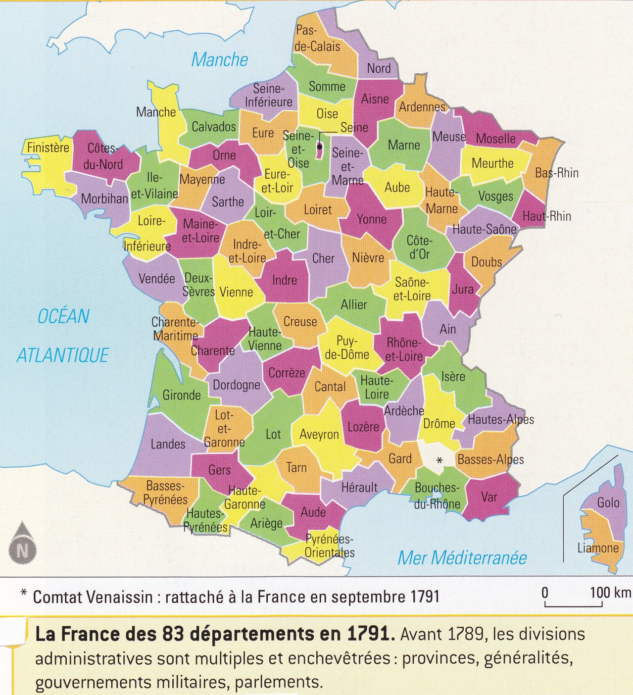 1791. Les Départements Français - Une Autre Histoire dedans Carte Numero Departement