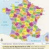 1791. Les Départements Français - Une Autre Histoire intérieur Carte Des Départements Et Régions De France