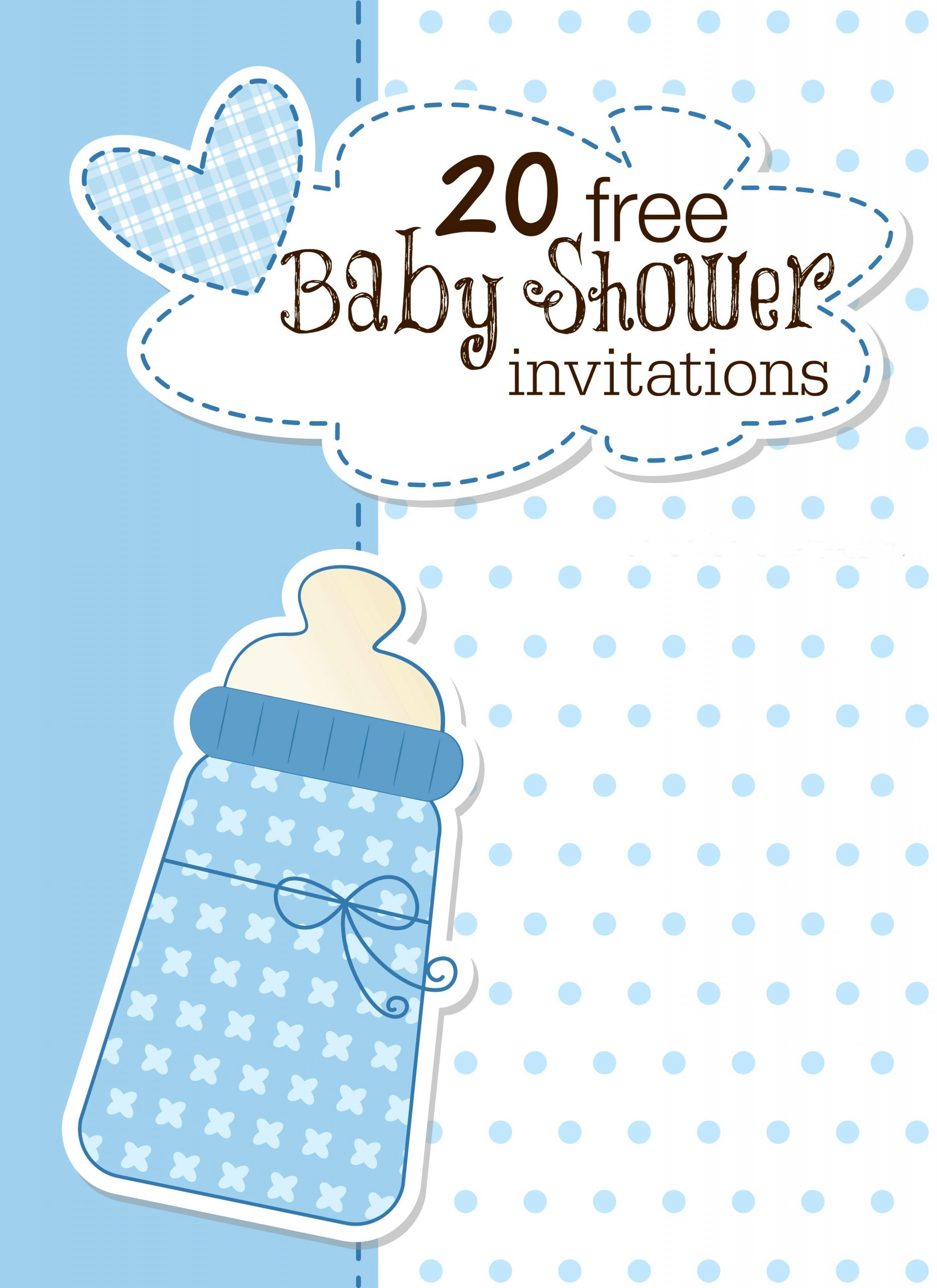 18 Printable Baby Shower Invites intérieur Cadeau Invité Baby Shower