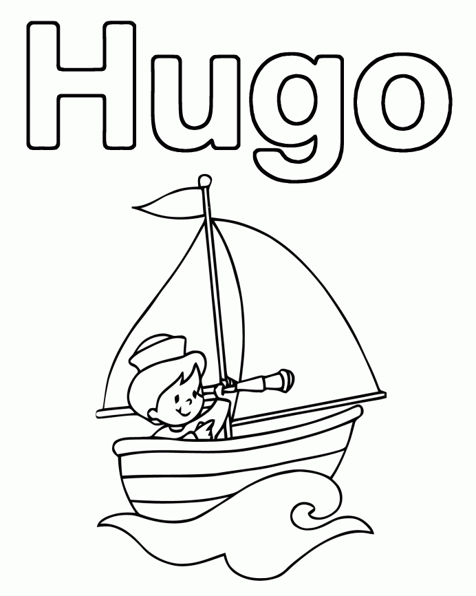 19 Dessins De Coloriage Prénom Hugo L&amp;#039;Escargot À Imprimer destiné Coloriage De Hugo L Escargot À Imprimer