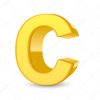 3D Yellow Letter C — Stock Vector © Kchungtw #123175336 pour Image Lettre C