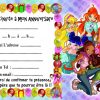 5 Cartes Invitation Anniversaire Winx 01 | Ebay dedans Carte D Invitation Anniversaire Violetta