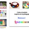 5 Idées D'Activités D'Inspiration Montessori Sur Le Thème destiné Activité Pour Apprendre Les Couleurs