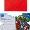 8 Cartes D'Invitation Avec Enveloppes Avengers à Taille Carte Invitation Anniversaire