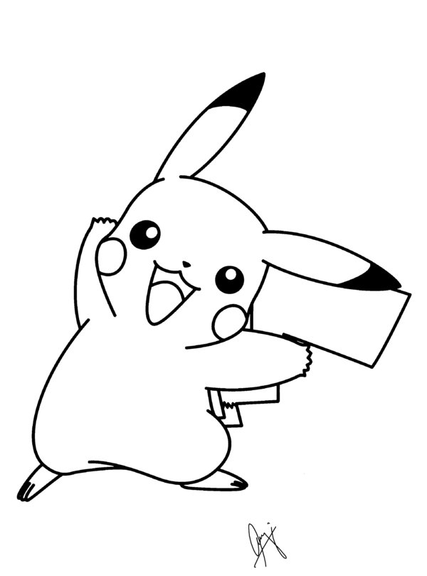 81 Dessins De Coloriage Pikachu À Imprimer Sur Laguerche dedans Dessin De Pikachu Facile