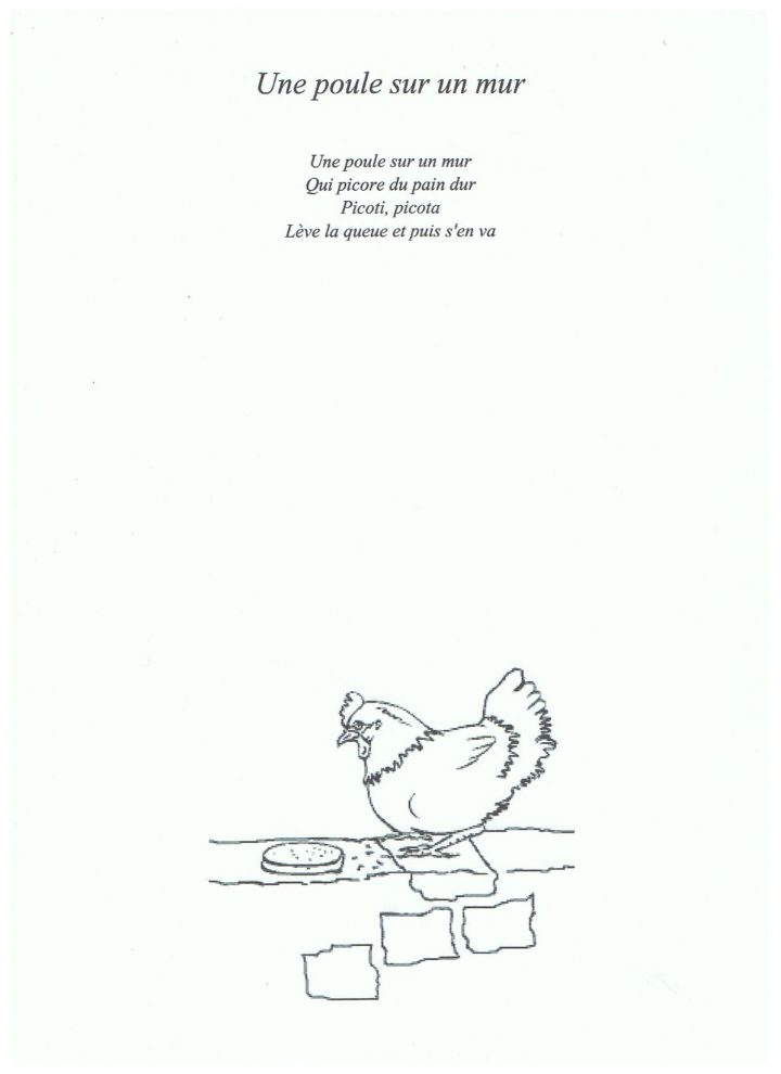 Chanson Poule Maternelle