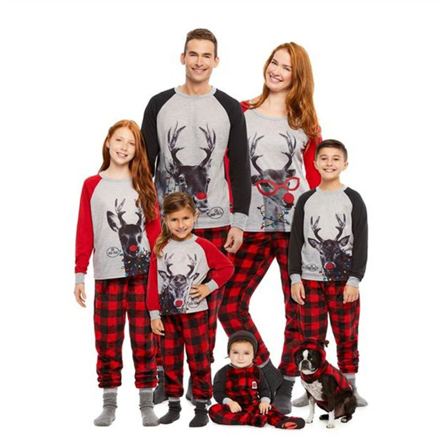 Acheter Noël En Famille Pyjama Kid Papa Maman Famille à An Famille Vetement