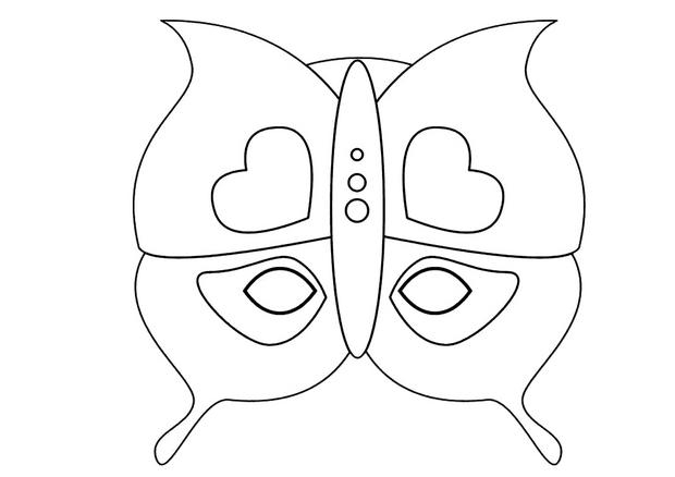 Activités Manuelles Masque De Papillon - Fr.hellokids intérieur Masque Papillon À Imprimer