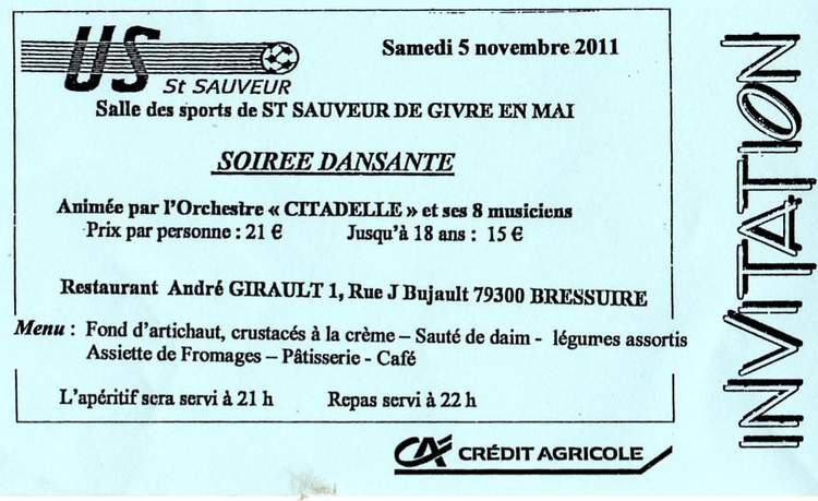 Actualité - Carte D'Invitation Pour Le Bal Du Foot destiné Courrier Invitation Tournoi De Foot