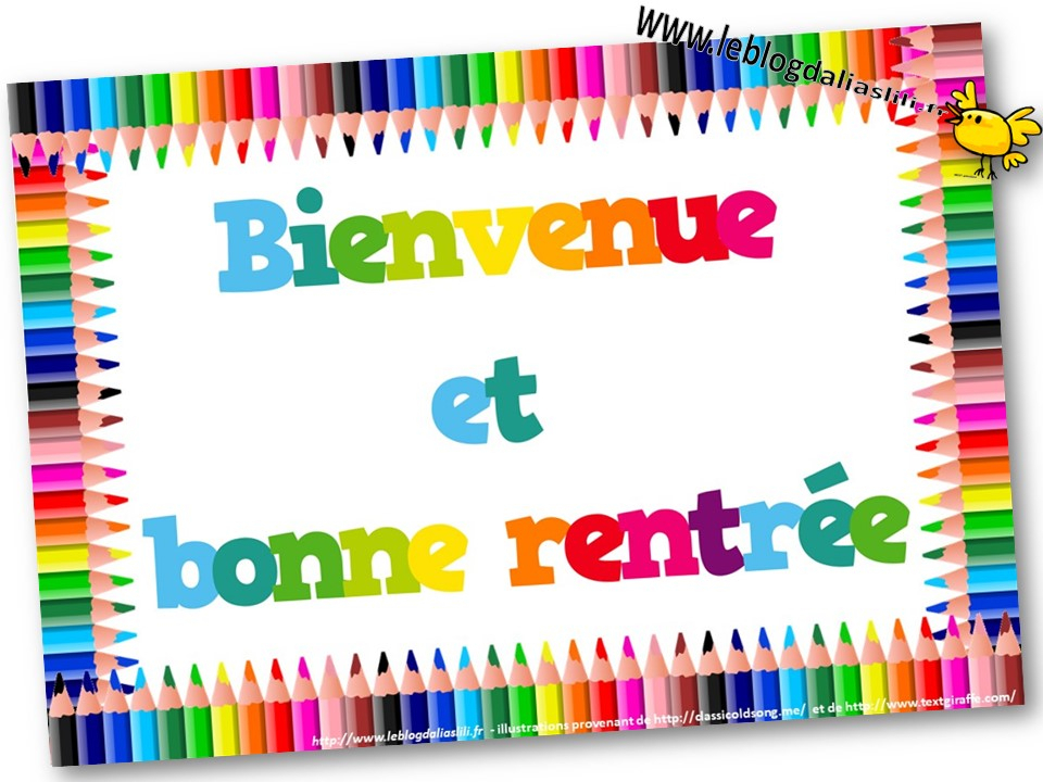 Affiche Souhaitant La Bienvenue Et Une Bonne Rentrée dedans Image Bonne Rentrée Des Classes