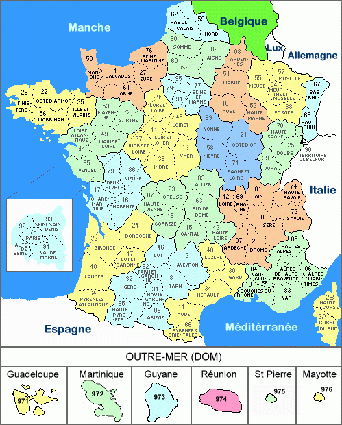 Afficher La Carte De France | Imvt tout Acheter Carte De France