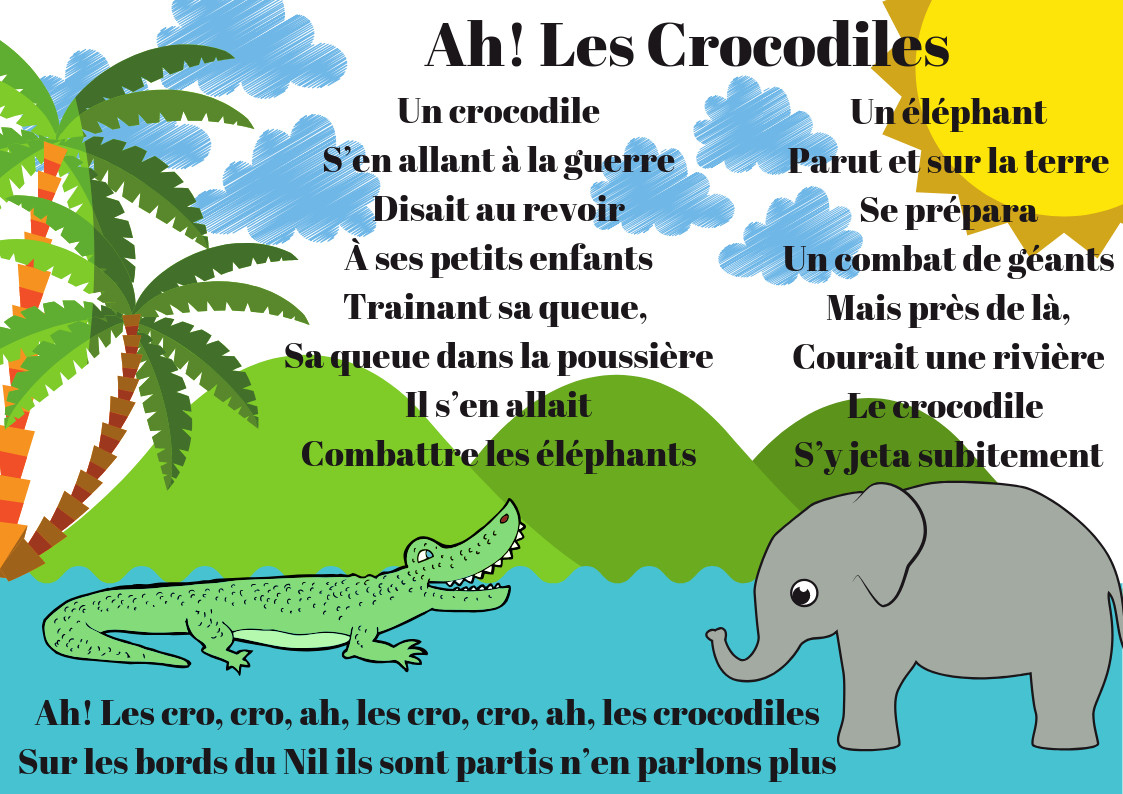 Ah Les Cro Cro Cro, Les Cro, Cro, Cro, Les Crocodiles dedans Ah Les Cro