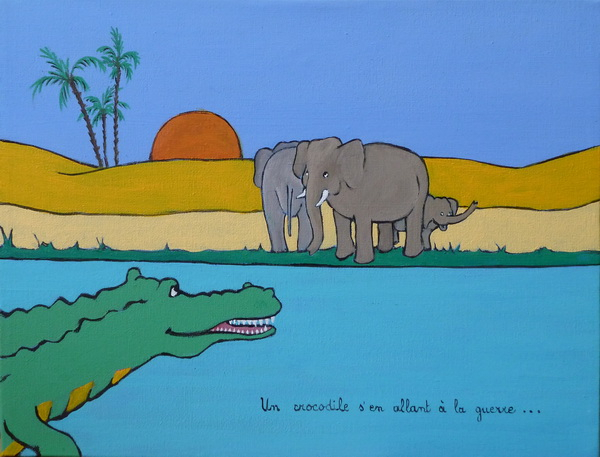 Ah Les Crococo….Les Crocodiles… | Les Toiles De Luce tout Chanson Un Crocodile S En Allant À La Guerre