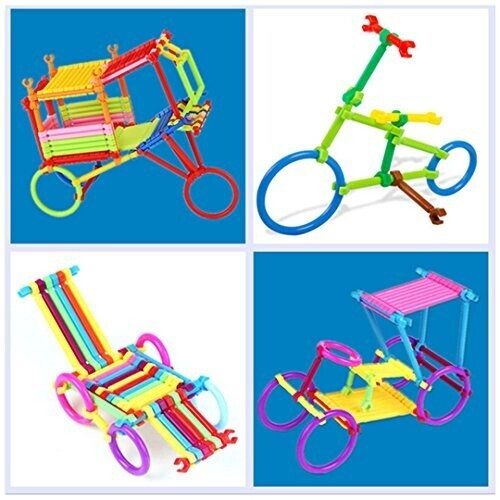 Aisi 420Pcs Blocs De Construction Enfant En Plastique Jeux à Flexo Maternelle