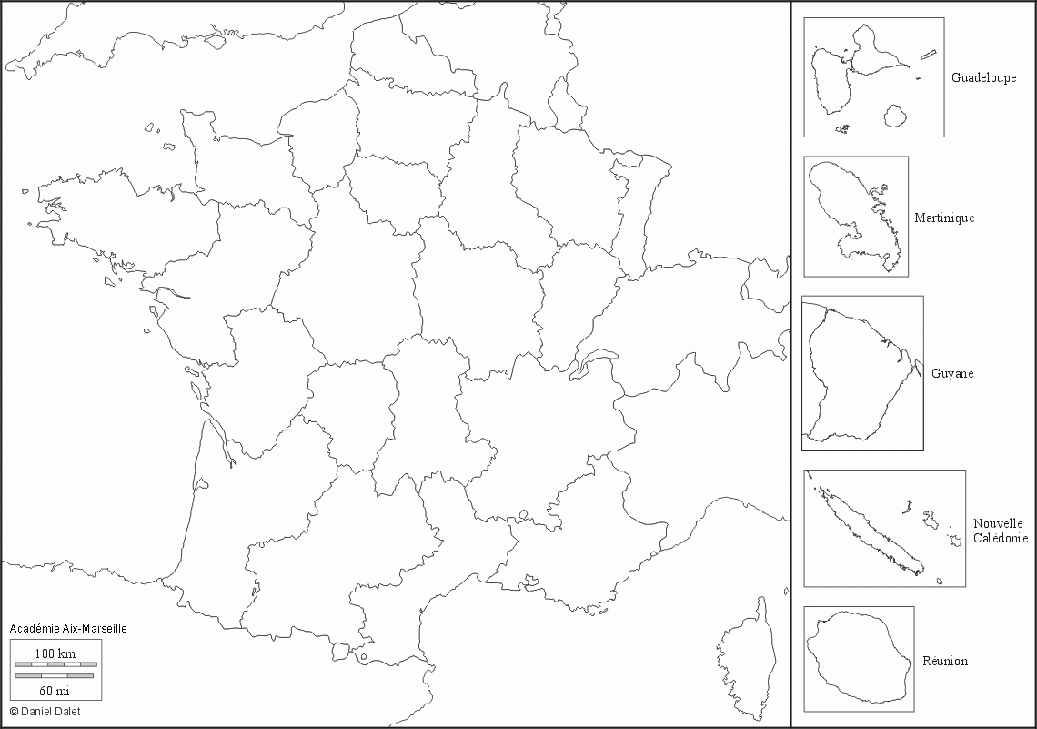 Aix - Marseille - Cartothèque - Terre Ouverte encequiconcerne Carte Des Régions À Compléter