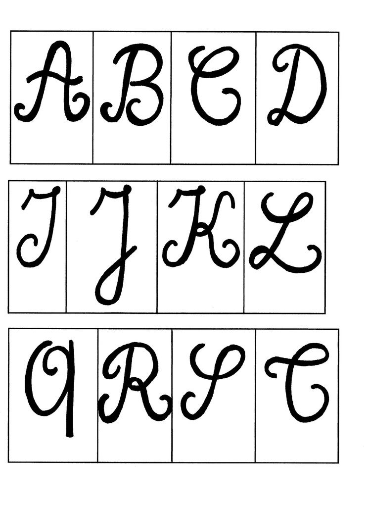 Alphabet En Majuscules Cursives (With Images) | Cursive encequiconcerne Alphabet En Script