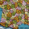 Ancien Puzzle Carte De France - Editions C,T, Jeux Paris à Jeux Des Villes De France
