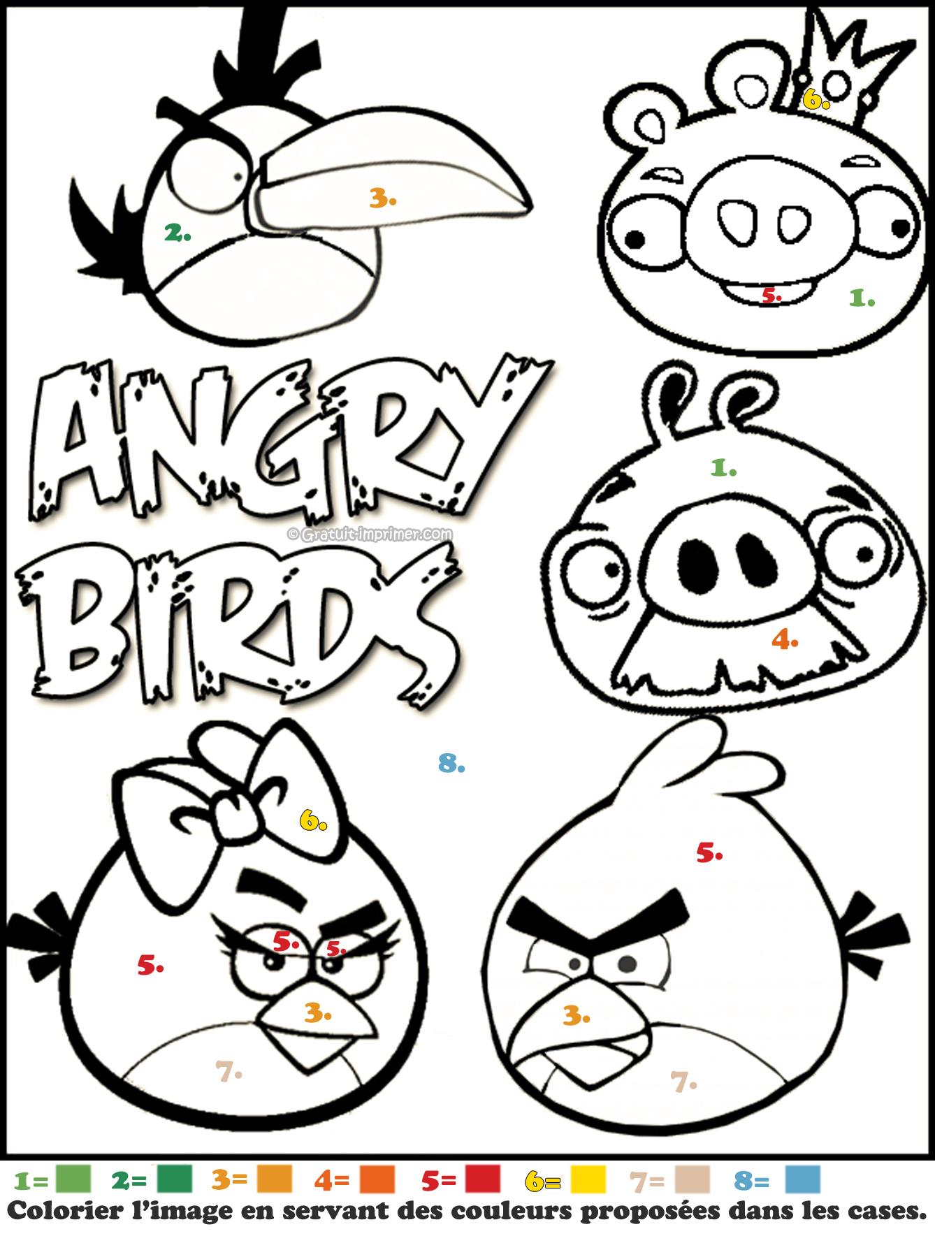 Angry Birds À Colorier : A-Colorier.ploo.fr intérieur Coloriage Angry Birds Star Wars