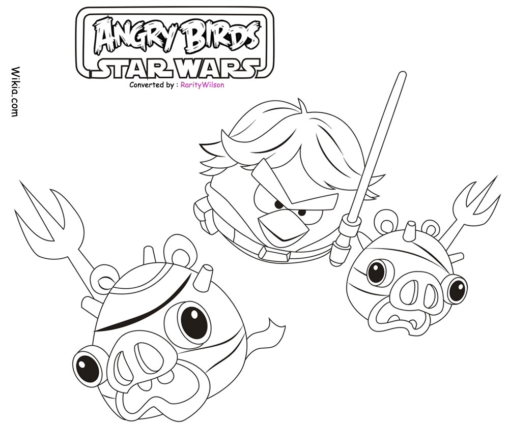 Angry Birds Star Wars Coloriage Gratuit | Danieguto encequiconcerne Coloriage Angry Birds Star Wars