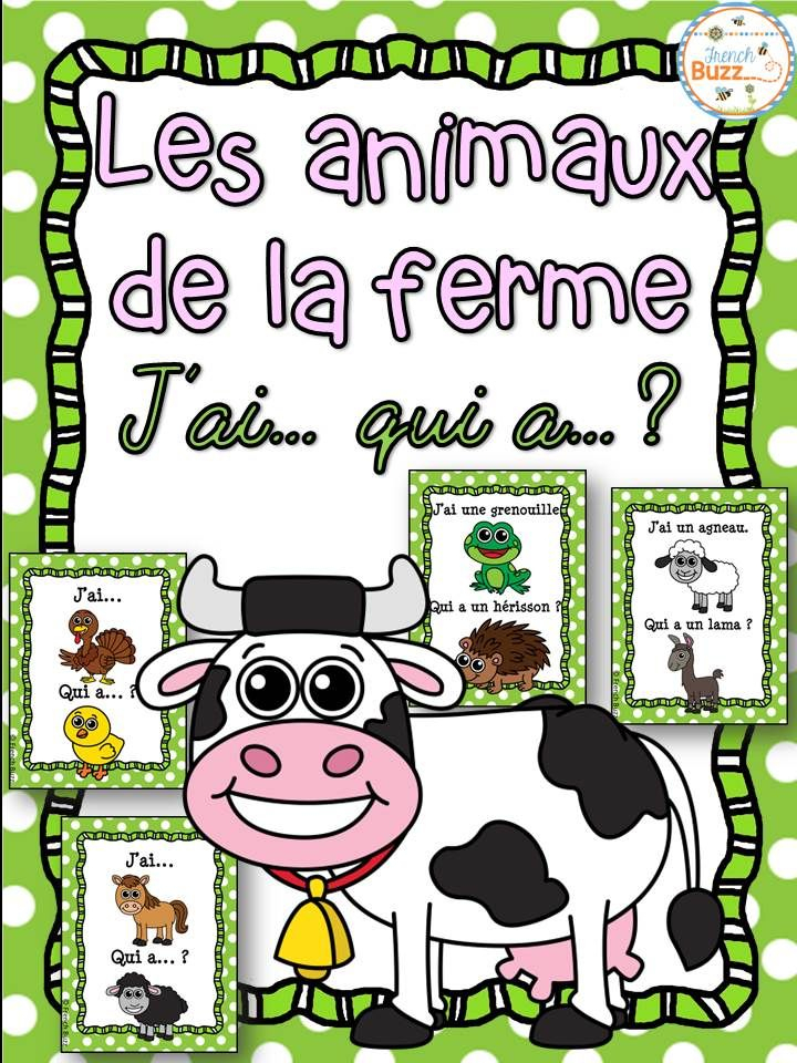 Animaux De La Ferme - Jeu J&amp;#039;Ai Qui A - French Farm Animals serapportantà Jeux Les Animaux De La Ferme