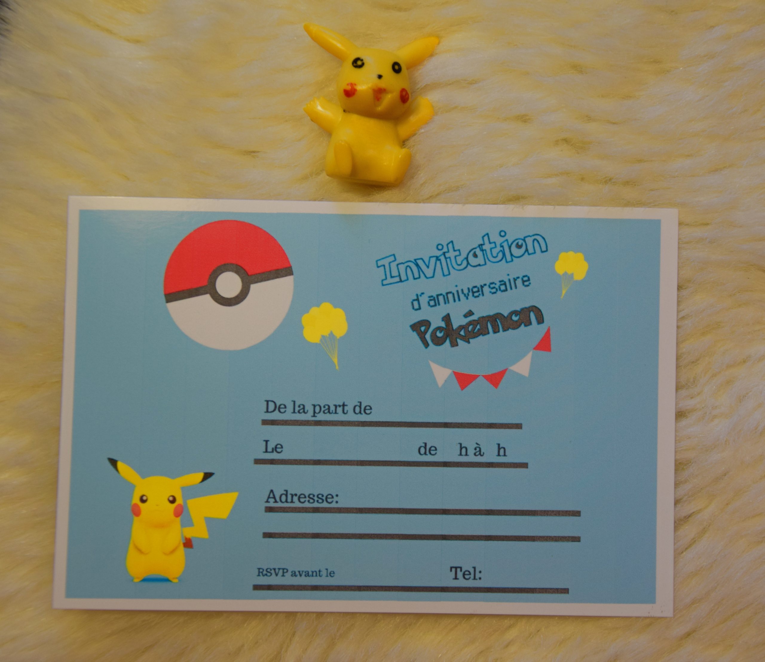Anniversaire.cartes D&amp;#039;Invitation Pokemon À Imprimer avec Carte Invitation Pokemon