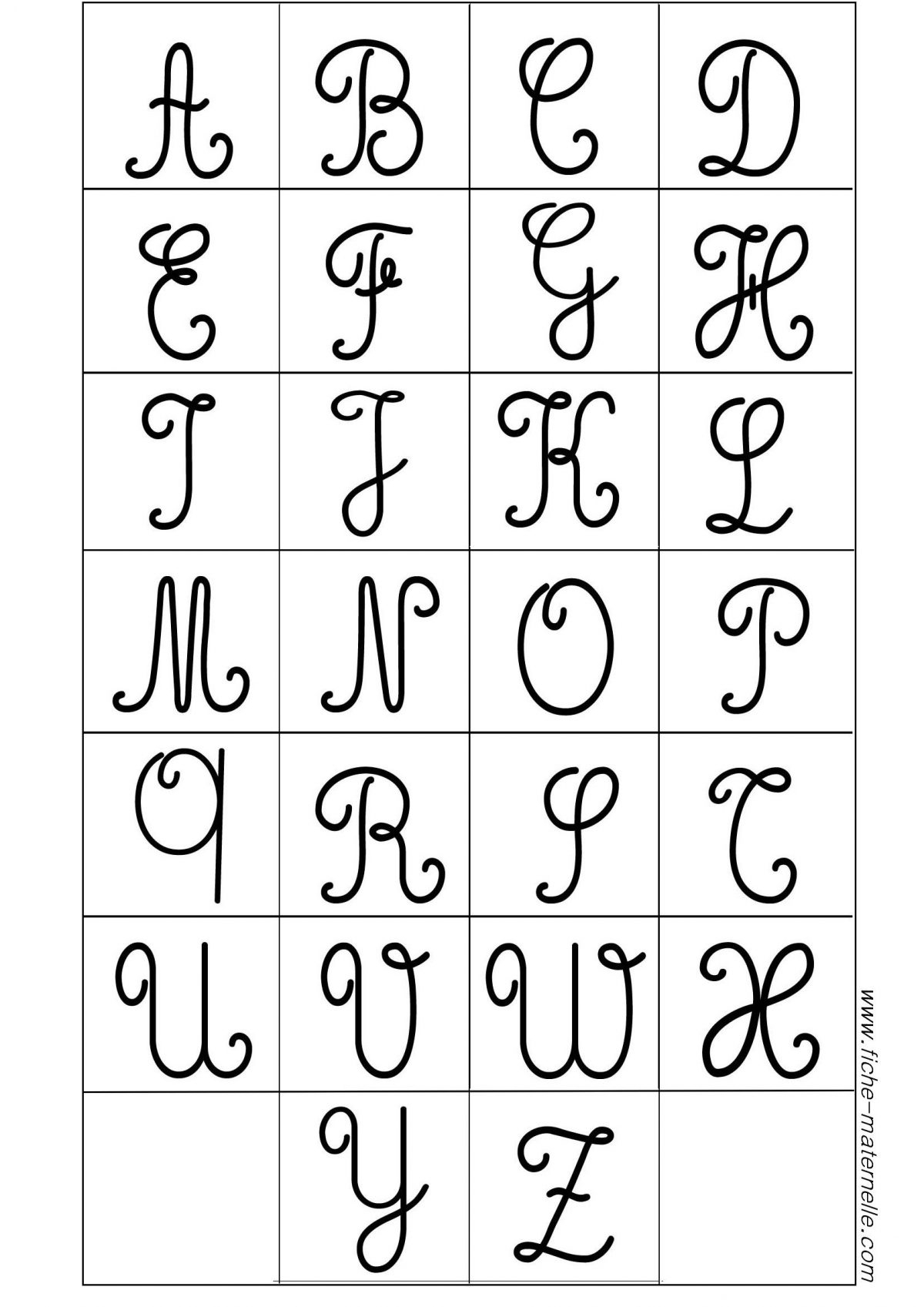 Apprendre À Écrire Les Cursives Majuscules G, H, I, J, K dedans T Majuscule En Cursive