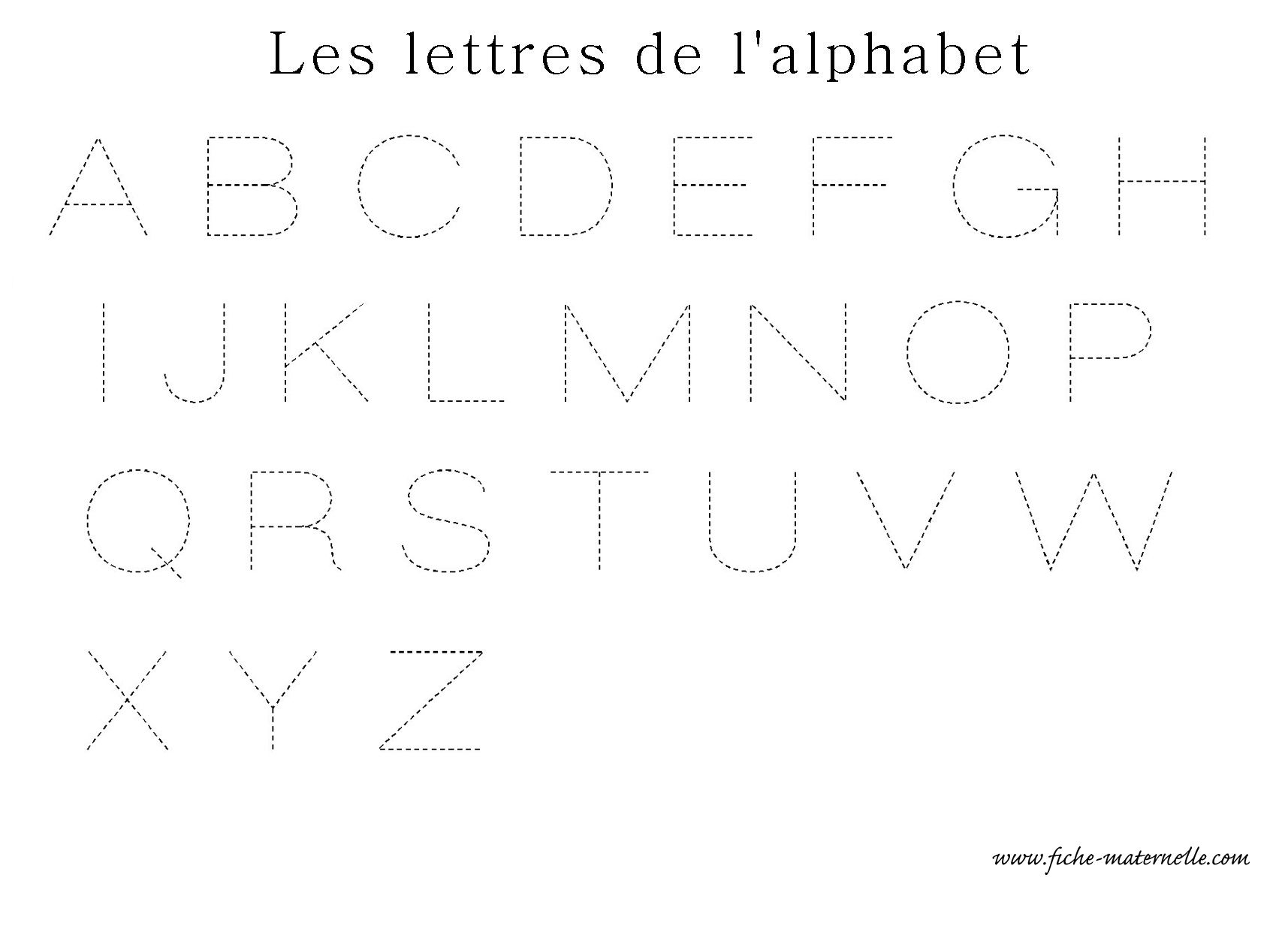 Apprendre A Ecrire Les Lettres De L Alphabet En Ecriture dedans Modele De Lettre Alphabet