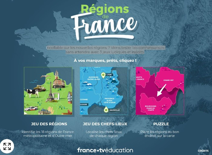 Apprendre La Géographie En S&amp;#039;Amusant | Matelem destiné Apprendre Les Régions De France