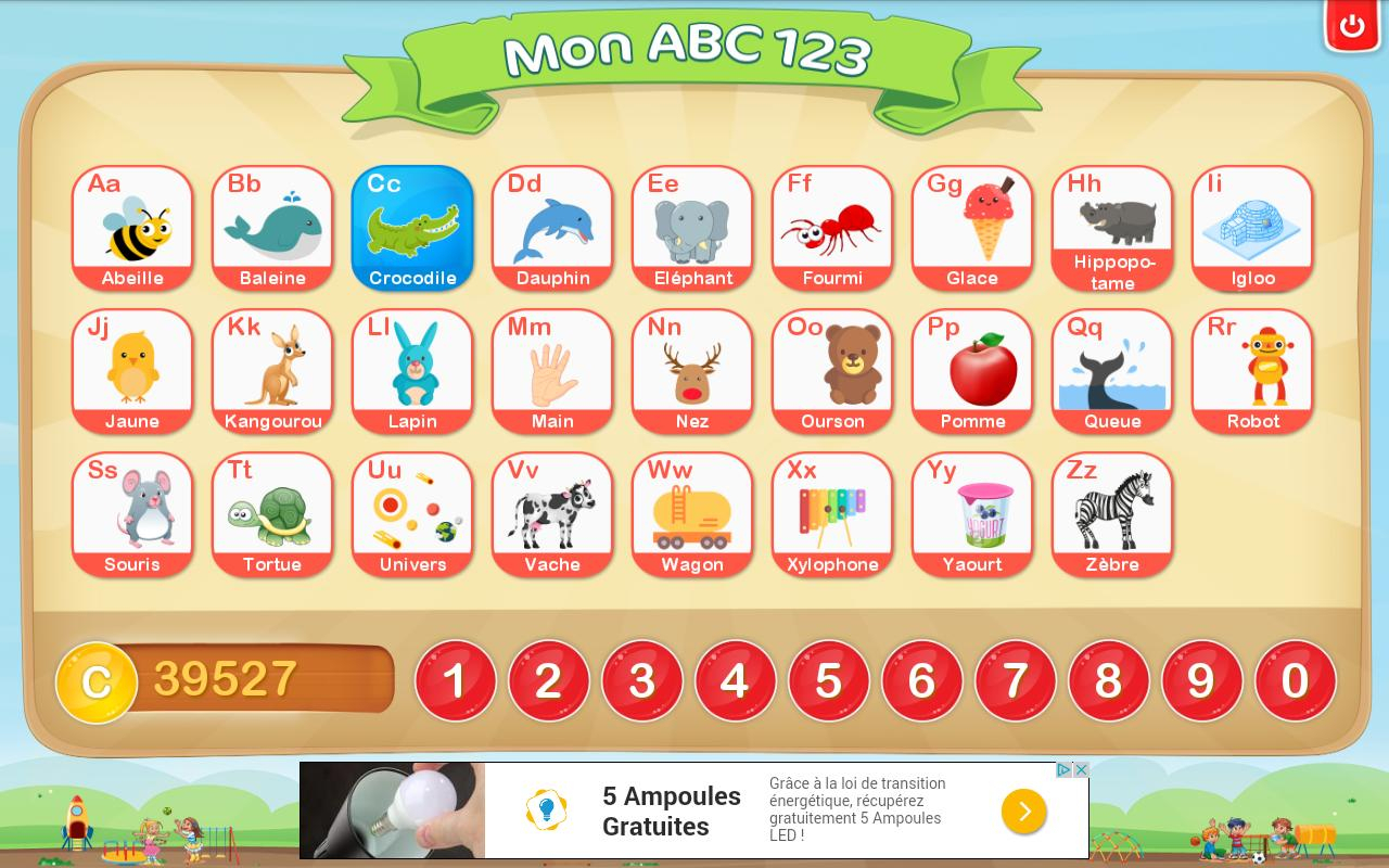 Apprendre L'Alphabet Et Chiffres Français Gratuit Pour concernant Jeux Pour Apprendre Les Chiffres En Francais