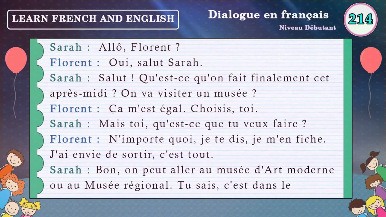 Apprendre Le Français Facilement Avec Des Petits Dialogues tout Apprendre A Ecrire Le Francais Pour Debutant