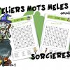 Ateliers « Mots Mêlés Sorcières » | Bout De Gomme dedans Halloween Ce2
