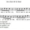 Au Clair De La Lune Sheet Music And Tin Whistle Notes dedans Clair De La Lune Lyrics