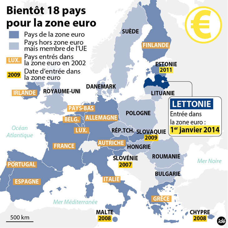 Avec La Lettonie, 333 Millions D'Européens Utilisent tout Carte De L Europe 2017
