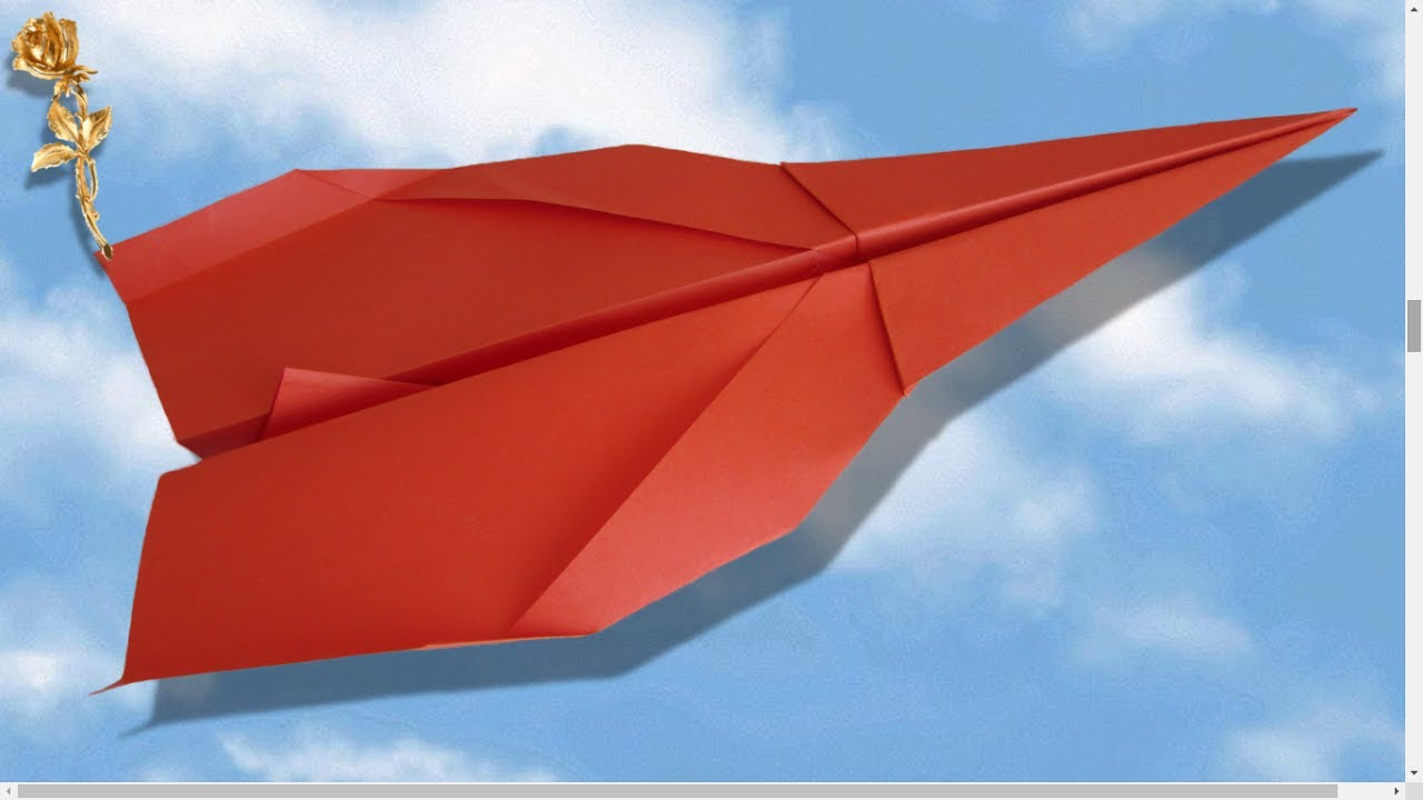 Avion En Papier Origami Planeur Qui Vole Longtemps Dedans dedans Faire Un Avion En Papier Qui Vole Longtemps