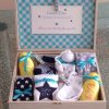 Baby Boy Welcome To The World Gift Basket In A Storage Box dedans Cadeau Pour Invités Baby Shower