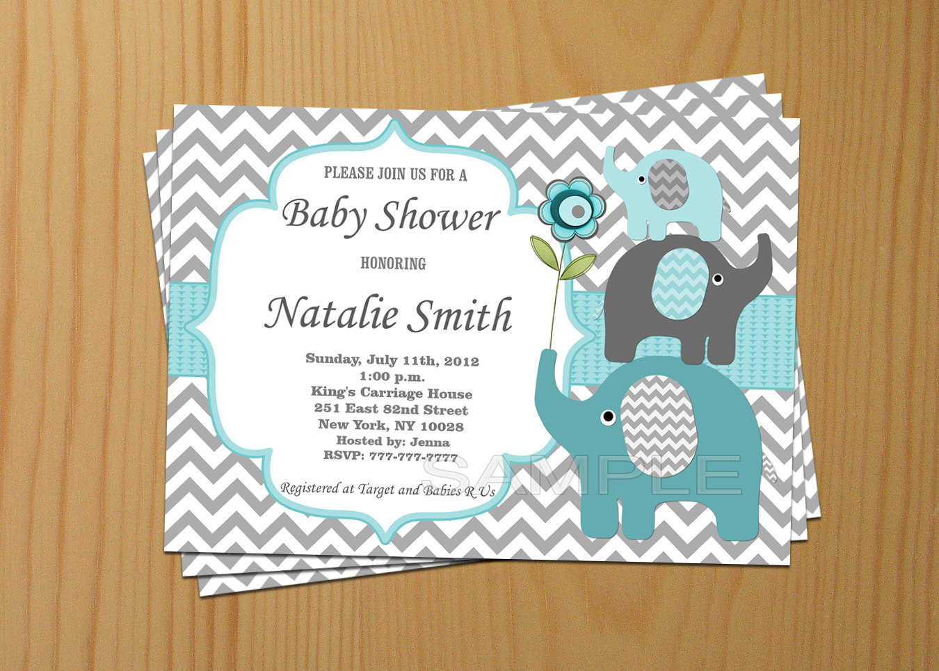 Baby Shower Invitation Boy Elephant Baby Shower Invitation dedans Cadeau Invité Baby Shower