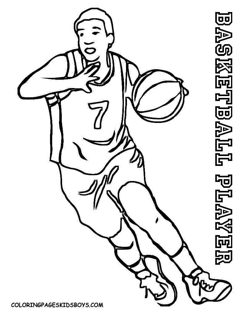 Basketball Hoop Coloring Page At Getcolorings | Free concernant Basket A Colorier