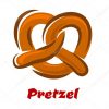 Bavarian Twisted Pretzel In Cartoon Style — Stock Vector concernant Dessin Bretzel