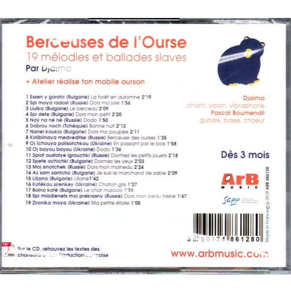 Berceuses De L&amp;#039;Ourse -19 Mélodies Et Ballades Slaves tout Berceuse En Anglais