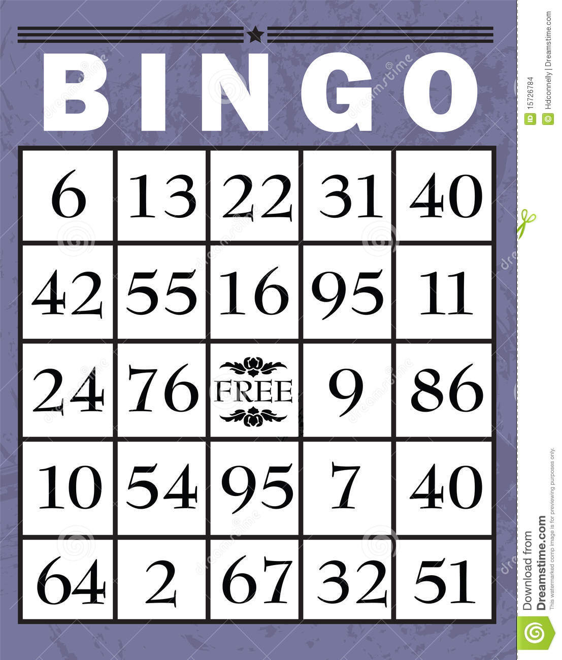Bingo Card Stock Illustration. Illustration Of Senior tout Grille Bingo À Imprimer