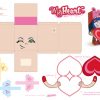 Blog_Paper_Toy_Papertoy_My_Heart_Template_Preview | Paper Toy concernant Paper Toy A Imprimer