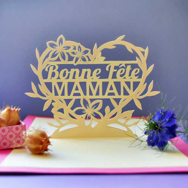 Bonne Fête Maman | Grande Carte Pop-Up - Lole Y Pop avec Carte Bonne Fete Maman A Imprimer
