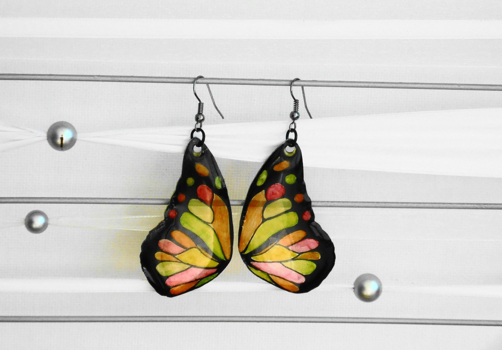Boucles D'Oreilles Papillons Plastique Dingue | Plastique à Bijoux En Plastique Dingue